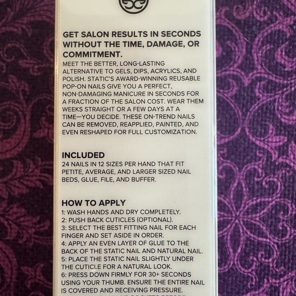 Static Nails Reusable Pop-on Manicures - Picture 3 of 3